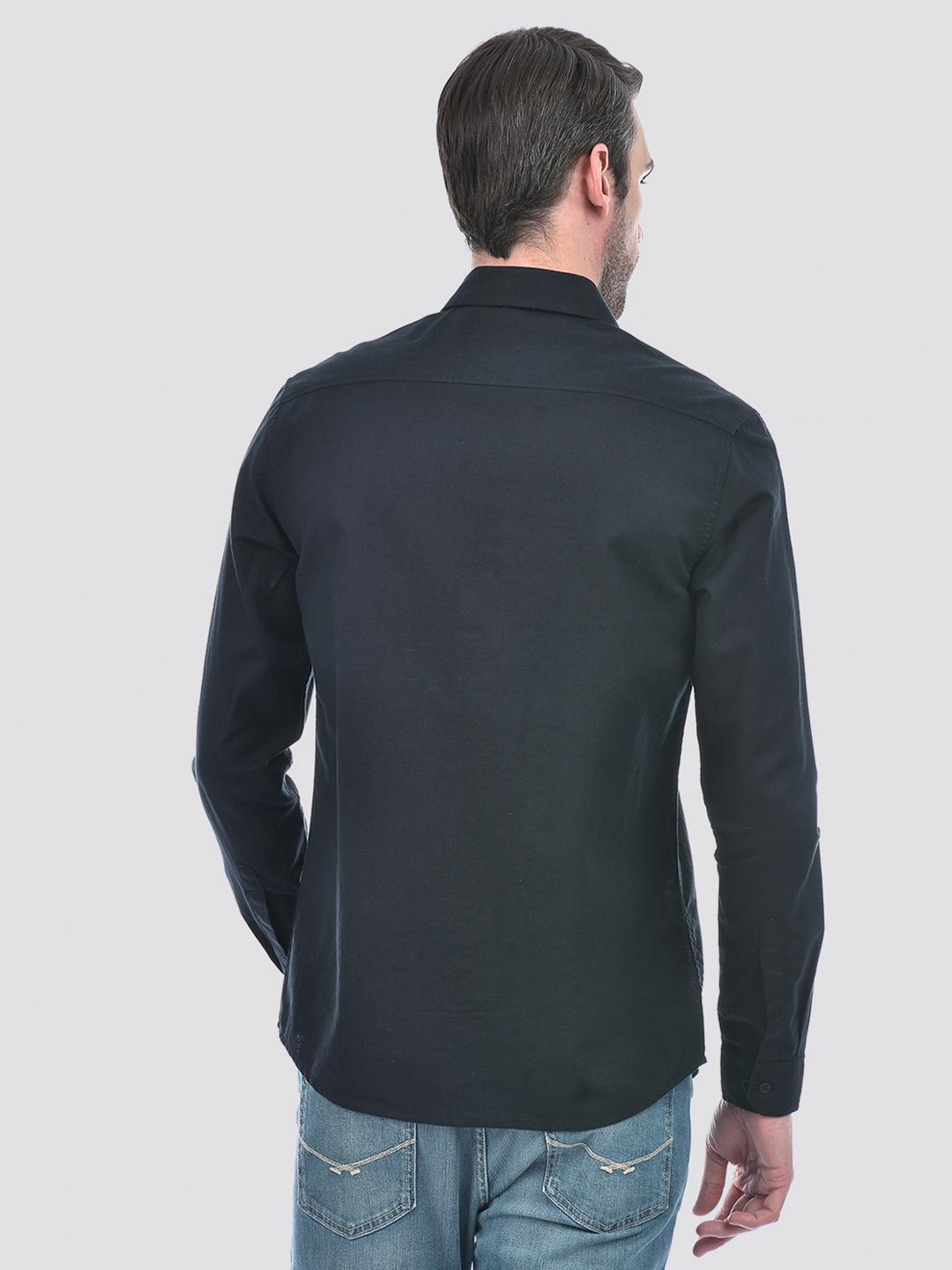 Numero Uno Men Solid Black Shirt